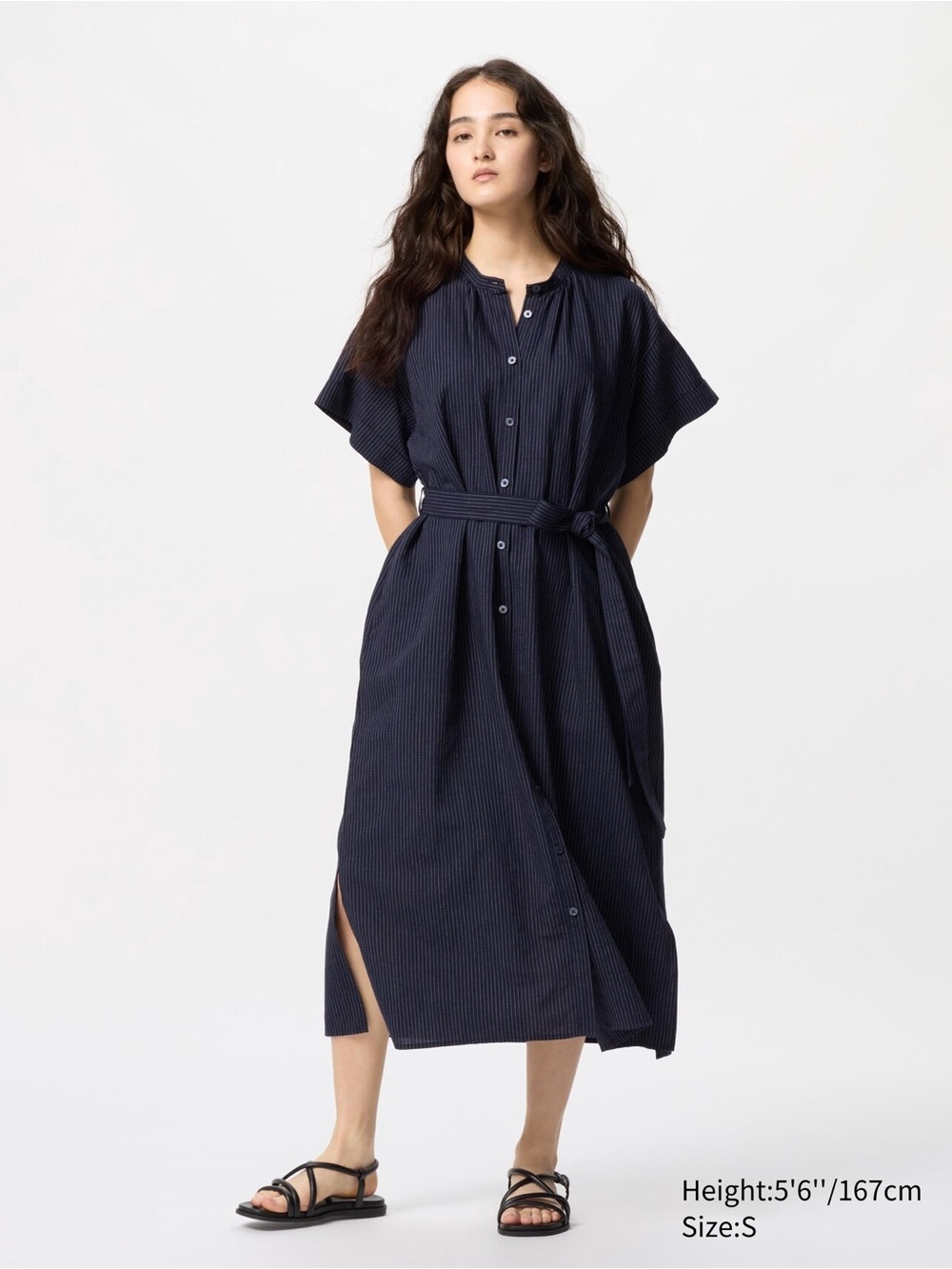 Uniqlo Linen Blend Dress